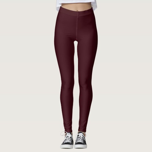 Royal Red Wine Leggings レギンス (正面)