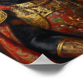 Royal Rottweiler Portrait ポスター (角)