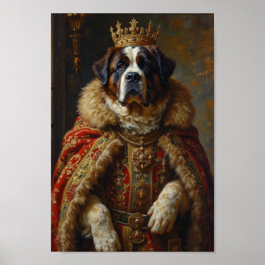 Royal Saint Bernard Portrait ポスター (正面)