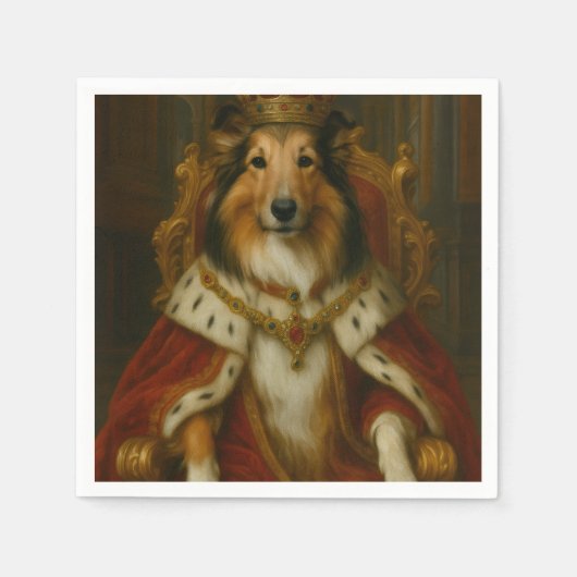 Royal Sheltie スタンダードカクテルナプキン (正面)