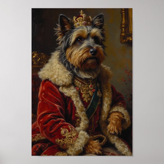 Royal Skye Terrier Portrait ポスター (正面)