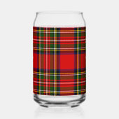 Royal Stewart Clan Tartan Plaid ガラス缶 (正面)