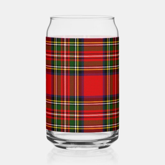 Royal Stewart Clan Tartan Plaid ガラス缶 (裏面)