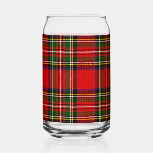 Royal Stewart Clan Tartan Plaid ガラス缶 (右)