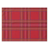 Royal Stewart Tartan Christmas Pattern テーブルクロス (正面(横))