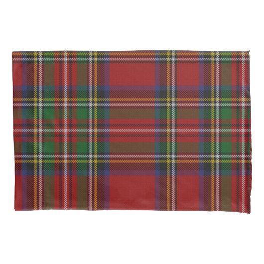 Royal Stewart Tartan Traditional Plaid Pattern 枕カバー (正面)