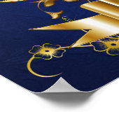 Royal Sweets and Tasty Treats Baby Shower Sign ポスター (角)