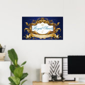 Royal Sweets and Tasty Treats Baby Shower Sign ポスター (ホームオフィス)