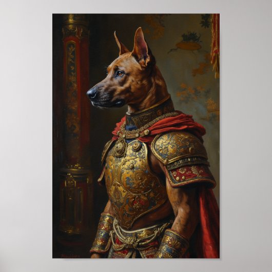 Royal Thai Ridgeback Portrait ポスター (正面)