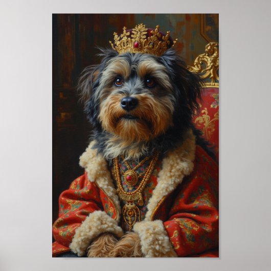 Royal Tibetan Terrier Portrait ポスター (正面)