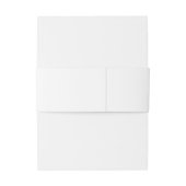 Royal Turkish Wedding Invitation White Belly Band 招待状ベリーバンド (裏面例)