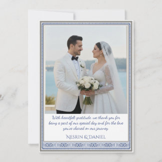 Royal Turkish Wedding Thank You Card サンキューカード