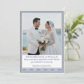 Royal Turkish Wedding Thank You Card サンキューカード (スタンド正面)