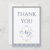 Royal Turkish Wedding Thank You Card サンキューカード (裏面)