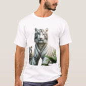 Royal white Tiger. Tシャツ (正面)