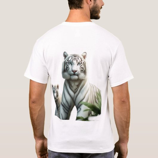 Royal white Tiger. Tシャツ (裏面)