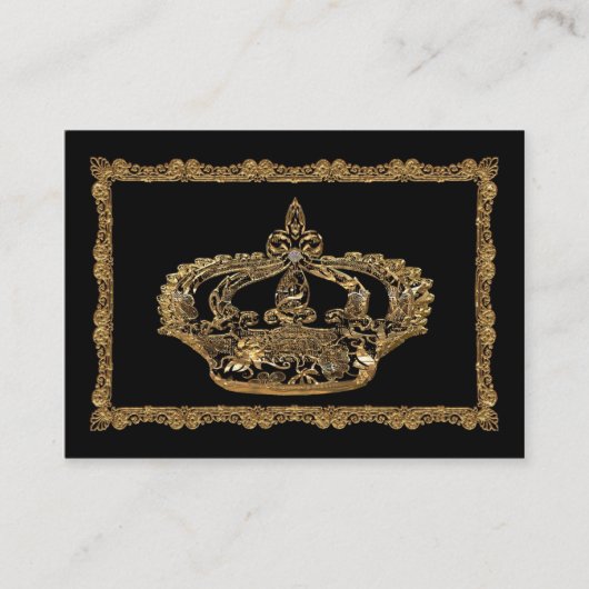 Royaleeキャサリンの王冠のエレガントなプロフェッショナル 名刺 (正面)