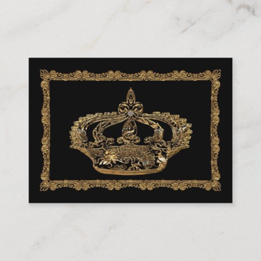 Royaleeキャサリンの王冠のエレガントなプロフェッショナル 名刺 (正面)