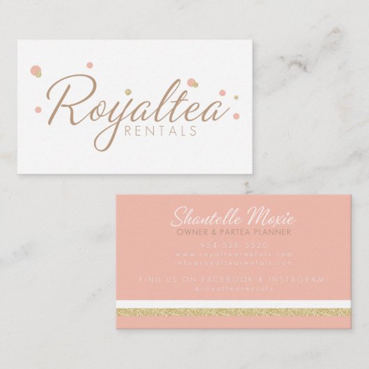 Royalteaのレンタルの名刺 名刺 (正面/裏面)