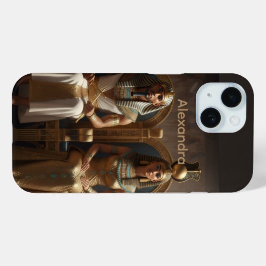 Royalty of Ancient Egypt King & Queen Case-Mate iPhoneケース (裏面 (横))