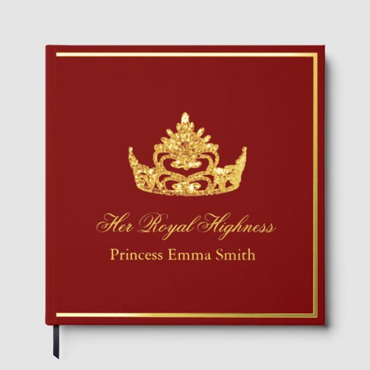 Royalty Scrapbook Photo Foil Her Royal Highness ゲストブック (正面)