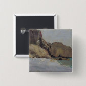 Royanの近くのVallieresの石、 缶バッジ (正面&裏面)