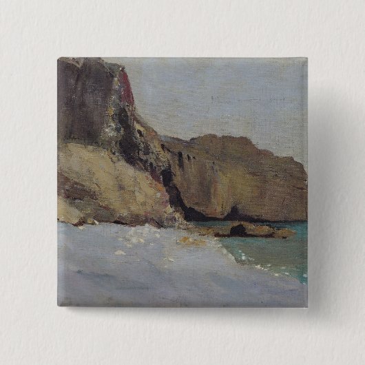 Royanの近くのVallieresの石、 缶バッジ (正面)