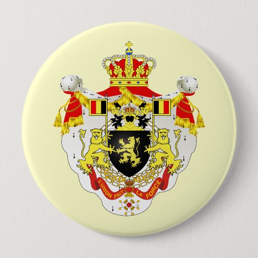 Royaume de Belgique、ベルギー 缶バッジ (正面)