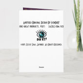 Roycroftイースターの紫色(パーソナライズな) シーズンカード (裏面)