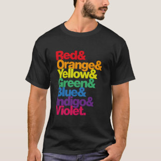ROYGBIV Rainbow on Black Essential Tシャツ