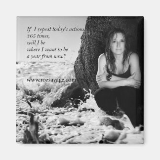 Roz Savage Magnet (Roz、背景海) マグネット