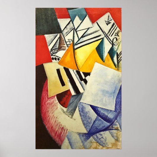 Rozanova – カード付きコンポジション1915 ポスター (正面)