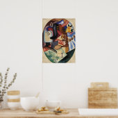 Rozanova – 整髪用サロン1915 ポスター (キッチン)