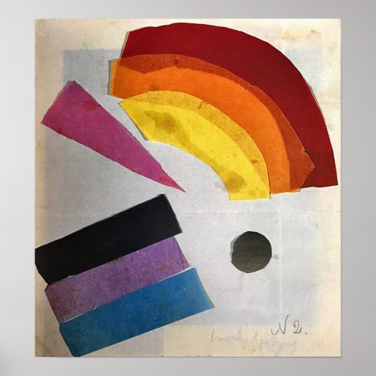 Rozanova – 目的外構図1915 ポスター (正面)