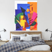 Rozanova – 飛行機の飛行， キャンバスプリント (インサイチュ (寝室))