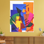 Rozanova – 飛行機の飛行， キャンバスプリント (インサイチュ (リビング))