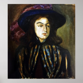 Rozanova - Female Portrait 1907 ポスター