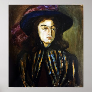 Rozanova - Female Portrait 1907 ポスター