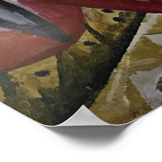 Rozanova - Queen Of Diamonds 1915 ポスター (角)