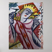 Rozanova - Queen Of Diamonds 1915 ポスター (正面)