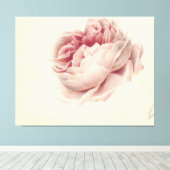 Roze Roos (1792) – タイムレスヴィンテージ植物芸術 キャンバスプリント (インサイチュ (ウッドフロア))