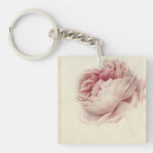 Roze Roos (1792) – タイムレスヴィンテージ植物芸術 キーホルダー (正面)