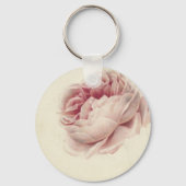 Roze Roos (1792) – タイムレスヴィンテージ植物芸術 キーホルダー (正面)
