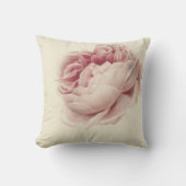 Roze Roos (1792) – タイムレスヴィンテージ植物芸術 クッション (正面)