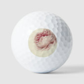 Roze Roos (1792) – タイムレスヴィンテージ植物芸術 ゴルフボール (正面)