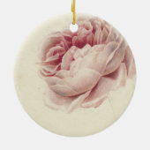 Roze Roos (1792) – タイムレスヴィンテージ植物芸術 セラミックオーナメント (裏面)