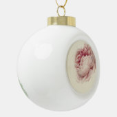 Roze Roos (1792) – タイムレスヴィンテージ植物芸術 セラミックボールオーナメント (左)
