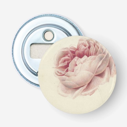 Roze Roos (1792) – タイムレスヴィンテージ植物芸術 栓抜き (正面)