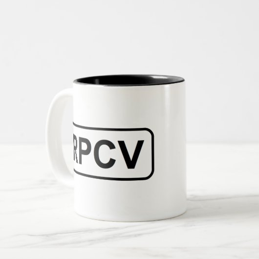 RPCV ツートーンマグカップ (正面左)