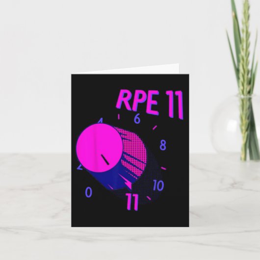 Rpe おもしろい 11重量挙げボディビルフィットネスGy カード (正面)